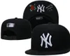 2024 "Yankees" Beyzbol Snapback Sun Caps Champions World Series Erkek Kadın Futbol Şapkaları Snapback Strapback Hip Hop Spor Şapkası Karışımı Sipariş A3