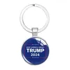 Party Favor Trump 2024 Keychain Pendant Keyrign Save America Again Time Gem Keychains Christmas Gifts Key Drop Delivery Home Garden Fe Dht7M