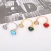 Klusterringar 925 Sterling Silver Agate Confectionery Round Bead Ring Ladies Fashion Simple Exquisite Jewelry Party Gift