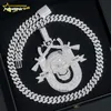 Pendre personnalisé VVS Iced Out Moissanite 3D Cartoon Pendant Hip Hop Pass Diamond Tester 925 Silver Moissanite Pendant pour hommes