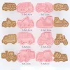 Stampi da forno 8pcs/set di cutter per biscotti Embosser di francobolli per cani per cani per cocci