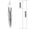 Tapisseries Moon Dream Catcher Pendant Handwoven Tapestry Hemtillbehör vardagsrum Bakgrund Dekoration Spetsvägg hängande