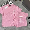 T-shirt Summer Kids T-shirts Famiglia indossare abbigliamento da genitore-figlio corto seve tees caramelle top casual color con design a tter cotone l46