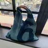 Diseñador de moda Denim Bolso de hombro para mujeres 2023 Gran capacidad Tote Classic Colors Contrasting Shopping Bags 240328