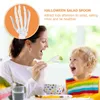 Löffel 2 PCs Löffel Klauen Salat Esszimmer Tischdekor Halloween Fork Plastikarm Skeloton