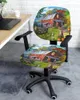 Couvre-chaise Couvre à la ferme Barn Retro Retro Truck Rustic Elastic Failchair Computer Cover Rovible Office Office Slipver Split Sage