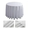 Tanta de mesa Poliéster de poliéster Jacquard Banquet Home El Wedding Burst Style Toel de mesa circular branca