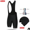 Motorcykelkläder Elastiskt gränssnitt Kudde Cycling Bib Shorts Reflective Logo Sports Team Black Mans Bicycle Riding Drop Delivery DHJPP