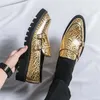 Casual Shoes Men Designer Loafers Formal Dress Wedding Genuine Leather Luxury Flats Slip On Plus Size Sneakers