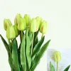 46cm tulip Branche de fleurs artificielles pu la latex réel toup tulip fausses fleurs pour mariage décoratif home affichage fleurs zz