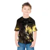 Summer 3D Casual Wear Flame Flame Digital Print Beach Sportswear z krótkim rękawem T-shirt fajny i oddychający