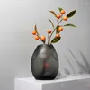 Vases modernes Smoky Grey Hydroponic Very Vase Arrangement de fleurs de salon Décoration du couloir