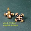 Stud Earrings Geometric Cross Black Enamel Pearls Sweet Jewelry Party Gifts For Women's Accessories