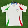 2024 25 Italys Soccer Jerseys Italian Jersey Scamacca Immobile Chiesa Football Shirts Raspadori Jorginho Verratti Maglia Kit de l'équipe nationale de l'Italiana Kit