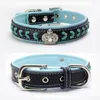 Dog Collars VUGSUCE Leather Collar Leash Set Rhinestones Crown Necklace Leads For Small Medium Dogs Adjustable Pet Products