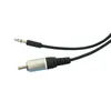 Nuevo cable de loto de loto único 2024 3.5 mm a RCA 1 metro Cable de audio 3.5 Masculino a RCA Masculino para el altavoz TV Amplificador DVD Conexión Adaptador para