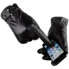 Gants cyclistes Unisexe tactile en cuir hivern