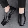 Casual Shoes Male Comfortable Loafers Genuine Leather Men Footwear All-match Business High Quality Wedding Dress