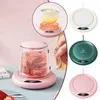 Table Mats Usb Cup Warmer Mini Portable Coffee Mug Heating Digital Display Thermostatic Adjustment Timing Heater For Mil H2w9