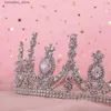 Свадебные украшения для волос Tiaras Crowns свадебные украшения хрустальные оптовые модные девушки вечерние выпускные вечеринки аксессуары головные уборы L240402