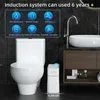 Cesti per rifiuti 14L Smart Bathroom Cesth Cash Busing Automatic Electronic Cash Can Bianco senza touch Stretto Sensor Smart Bid Cestino Smart Home L46