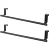 Liquid Soap Dispenser Over The Door Towel Rack Kitchen Holder Cabinet Bar Matte Black 2 Pack For Hand Dish Tea Towels