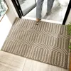 Carpets Eogoe Mat à sol pailtre pour porte d'entrée tapis extérieur décoration intérieure tapis géométrique moderne