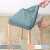 Stoelbedekkingen vierkante krukklep vaste kleur moderne elastische woonkamer stoel verwijderbare slipcover stretch bescherming