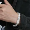 Bracelets en diamant de tennis Hip Hop 10 mm 12 mm