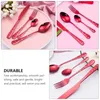 Ensembles de vaisselle pour le couteau de Noël fourche quatre pièces Portable Forks Kit cuillère de table en acier inoxydable