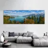 Landschaft Lake Forest Stone Mountain Landschaft Natur Leinwand Malplakate und Drucke für Wohnzimmer Wanddekoration kein Rahmen