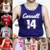 Custom Cornell Big Red Basketball 0 Evan Williams 5 Jacob Beccles 24 Josh Baldwin 25 Max Watson Mens Mulheres Juventude Jerseys 30 Chris Manon