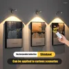 Wall Lamp Shineknot Charging Without Wiring Indoor Spotlights Intelligent LED Body Sensing Light Remote Control Zm0043