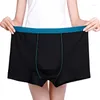 Underpants 4pcs/lot Cotton Men's Underwear Plus Size Shorts 6XL 7XL 8XL 9XL Boxers Breathable 3D Seamless Sexy Youth Red