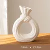 VASI VASI CERAMICA Ceramica a strisce bianche Creative Creative Decorazione per la casa Decorazione fiore Luce di lusso di lusso