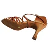 Chaussures de danse femmes filles ouverts ouverts salsa salsa latin socials party chaussure intérieure semelle douce tan classique style