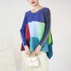 Women's T Shirts SuperAen Spring Long Sleeve Casual Loose T-shirt Fashion Folds Korean Style O-neck Asymmetrical Pullover