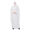 Vêtements ethniques One Piece Femmes musulmanes Pray Robe Hooded Abaya Islamic Modest Abayas Overhead Traditional Prayer Garment Eid Ramadan