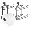 Vloeibare zeep dispenser metalen compact hangend over de tank toiletweefselpapierrol houder en voor badkameropslagruimte besparing