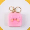 DHL Coin Purses Bag Keychains Silicone Wallet Key Chains Rings Fashion Animal Rabbit Dog Daisy Flower Rainbow Strawberry Keyrings Accessories Jewelry Gifts Z 4.6