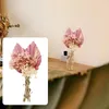 Dekorativa blommor krans Diy Hortensea Hem för rumsdekor Praktiska festtillbehör med stjälkar vas återanvändbart bröllop torkad blommabukett
