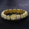 Jóias finas Hiphop Moissanite Gemstone 1Ct Pass Moissanite Diamond Tester S925 STERLING SLATE 18K Bracelet