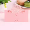 Миски 24 pcs name tale Place карты свадебная вечеринка Decor Decor Cut Design - размер большой (бежевый золотой)