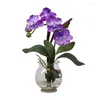 Wazony Vanda Silk Kwiat Kwiatowy z karbowaną wazą kosmetyka domowa beżowa półki małe szklane dekoracje stolik fl.