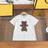 Tシャツデザイナー幼児Tシャツデザイナーガールズボーイズシャツベアパターンティースプリングショートセブキッズサマーチルドレンズラグジュアリー服ラグジュアリーアウトウェアCHD2401232-6 L46