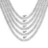 mens moissanite 14k gold plated cuban link chain necklace 925 sterling silver 18mm 20mm diamond cuban chain