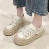 Lässige Schuhe Frauen Flats Plattform Sport Sneakers Schnürung laufen Running 2024 Designer Sommermarke Reise Zapatos Mujer