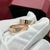 Designer Love Ring for Men and Women Luxury Classic Ring Titanium Steel Alloy Material Never Fade Non Allergic Fashion Accessories- 4/5/6mm