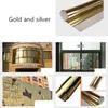 Window Stickers PET Self-Adhesive Mirror Balcony Heat Insulation Decoration Film Anti-UV One-Way Perspective Glass Fensterfolie