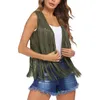 Women's Vests In 2024 Suede Cardigan Waistcoat Fashion Fringe Cape Sleeveless Tassel Shawl Vest Jacket Outerwears Hippie Clothes